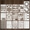 16 Pc Journal Stencils for Dotted Journals – Planner Templates for Daily, Weekly, Monthly Layouts, Habit & Mood Trackers, DIY Scrapbook, Notebook & Card Accessories